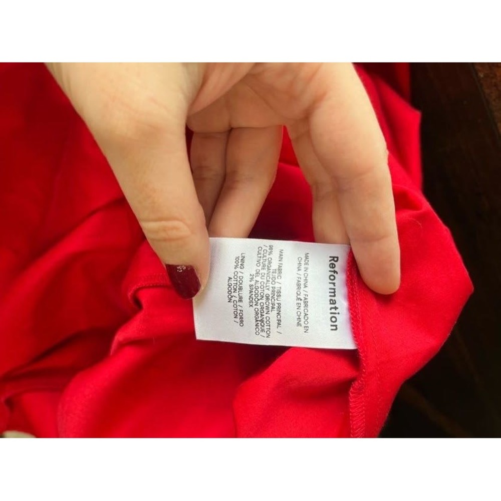 Reformation "Mica" Halter Maxi Dress in Crimson - Size 2 - Picture 5 of 8